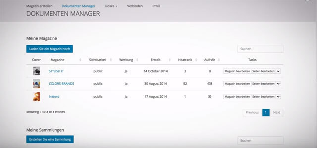 edit and view flipbook in document manager